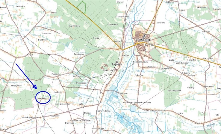 działka na sprzedaż - Poddębice (gw), Antonina