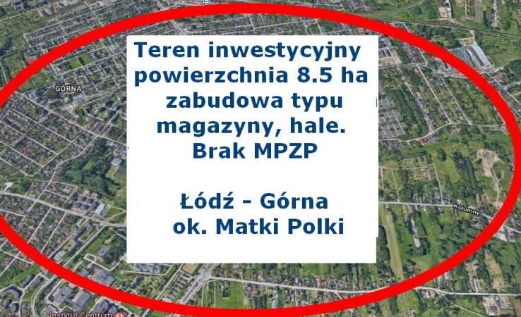 działka na sprzedaż - Łódź, Górna, Kolumny