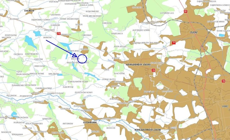 działka na sprzedaż - Aleksandrów Łódzki (gw), Ciężków