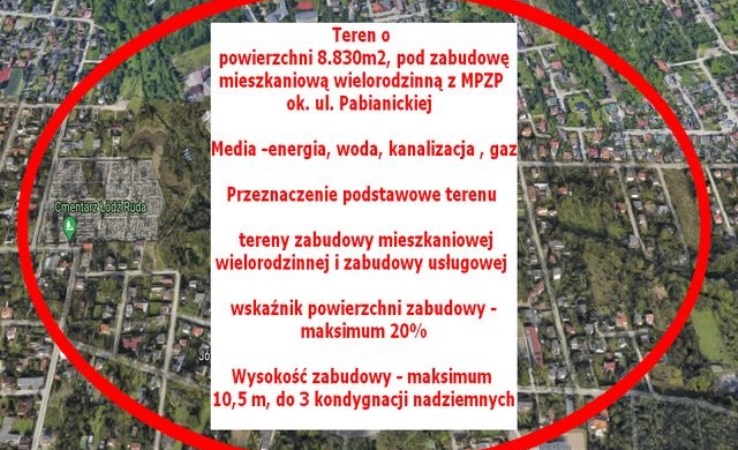 działka na sprzedaż - Łódź, Górna, Ruda Pabianicka