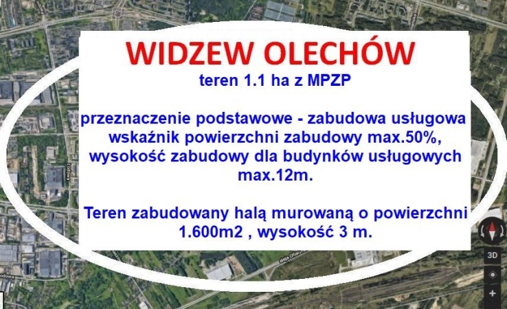 działka na sprzedaż - Łódź, Widzew, Olechów