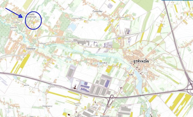 działka na sprzedaż - Stryków (gw), Anielin Swędowski