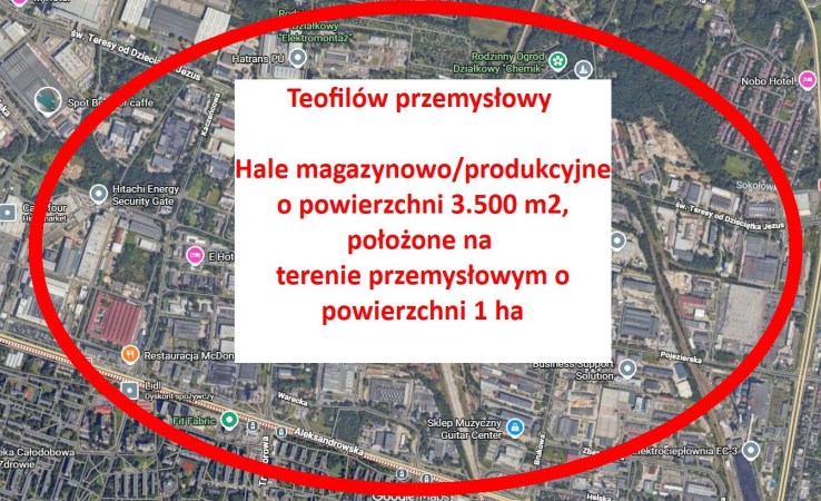 hala na sprzedaż - Łódź, Bałuty, Teofilów